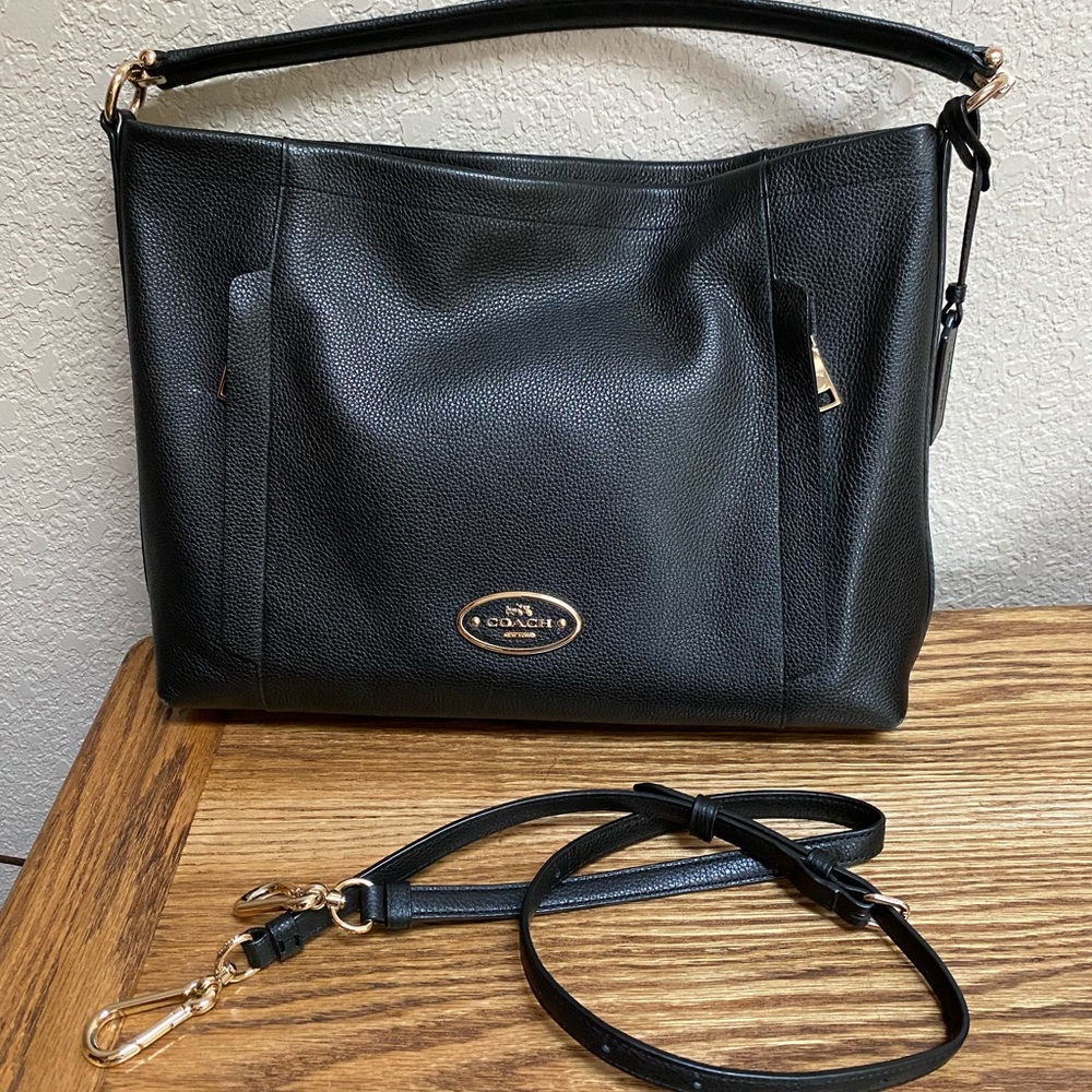 Coach bag with crossbody strap